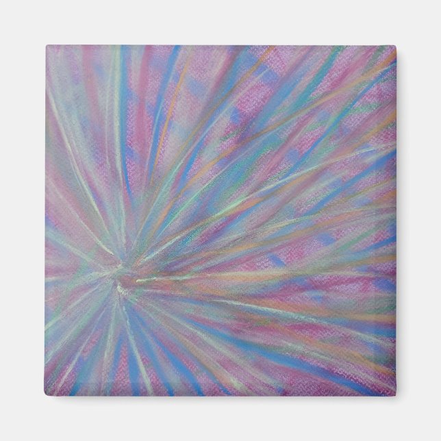 P36 Unique Colourful Abstract Art Magnet (Front)