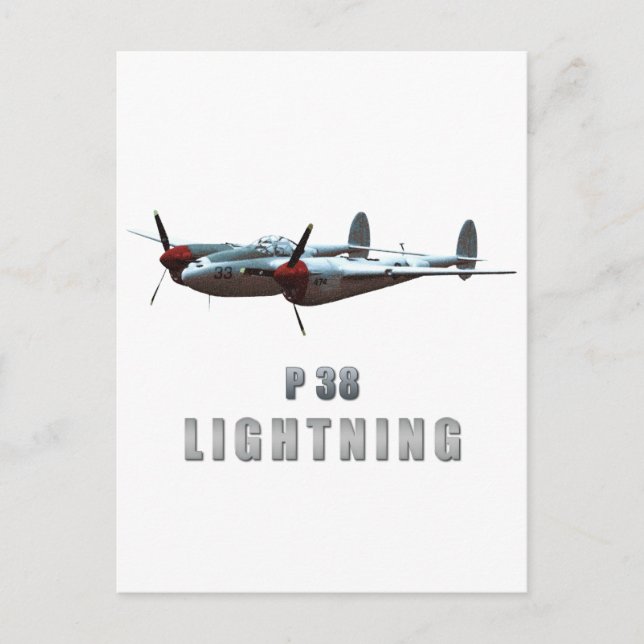 P38 Lightning Postcard (Front)