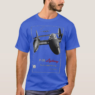 P38 Lightning WW2 American Fighter T-Shirt