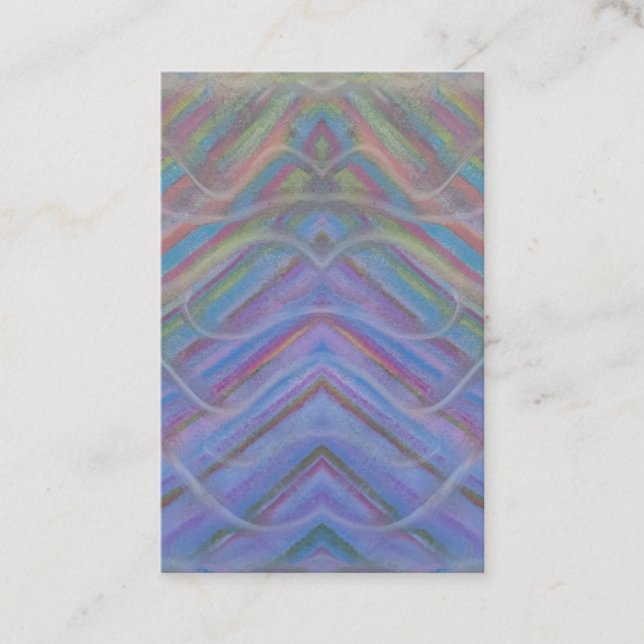 P40M Unique Colorful Abstract Art Business Card (Front)