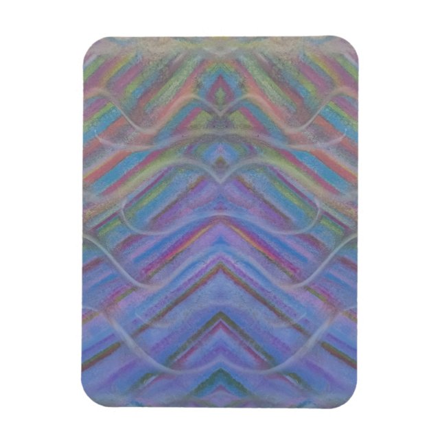 P40M Unique Colorful Abstract Art Magnet (Vertical)