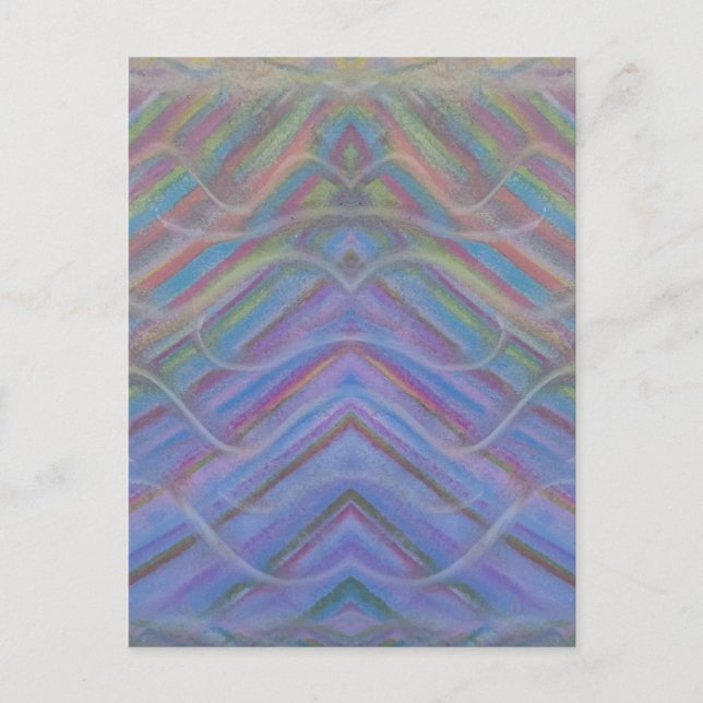 P40M Unique Colorful Abstract Art Postcard (Front)