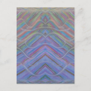P40M Unique Colourful Abstract Art Postcard