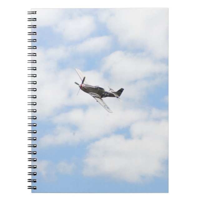 P51 Mustang In Flight Notebook (Front)
