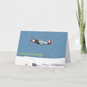P51D Mustang Christmas Card