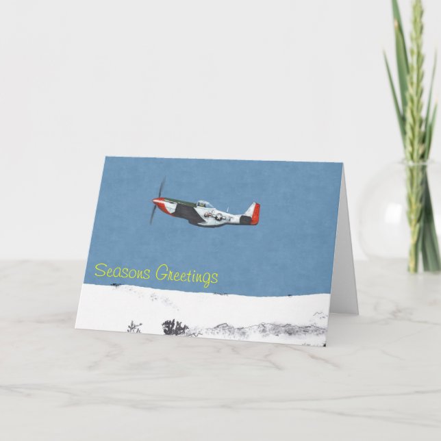 P51D Mustang Christmas Card (Front)