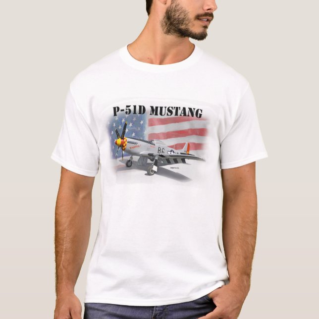 P51D World War II Mustang T-Shirt (Front)