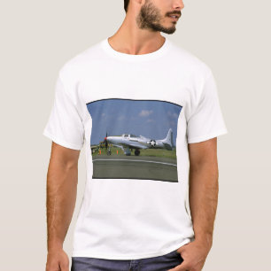 P63 King Cobra, Silver, Left Side_WWII Planes T-Shirt
