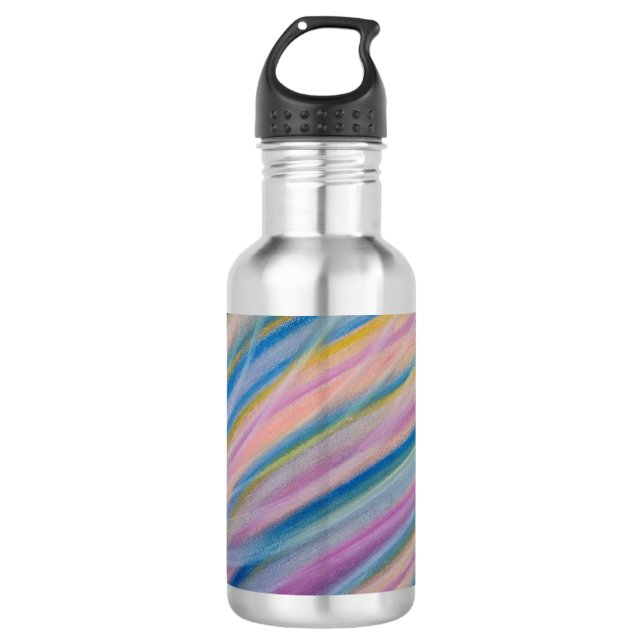 P6 Unique Colorful Abstract Art 532 Ml Water Bottle (Front)