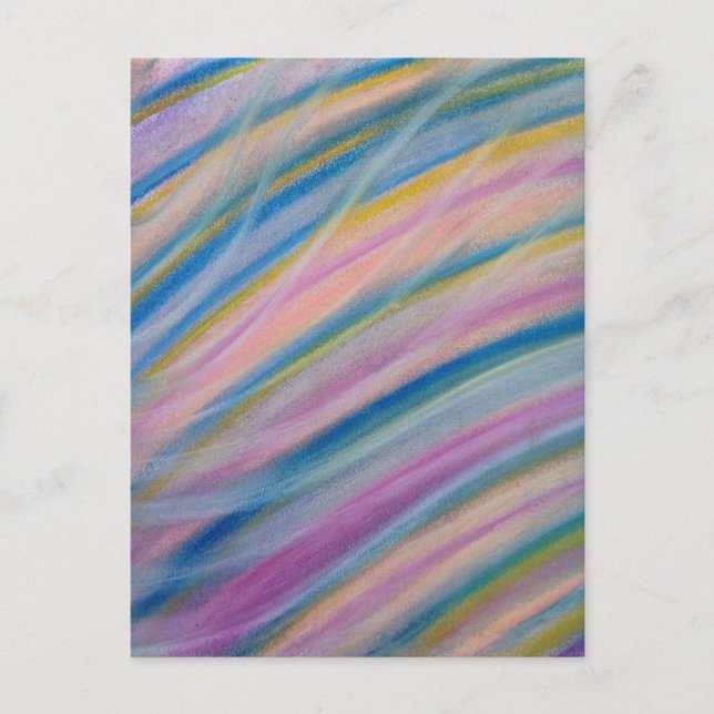 P6 Unique Colorful Abstract Art Postcard (Front)
