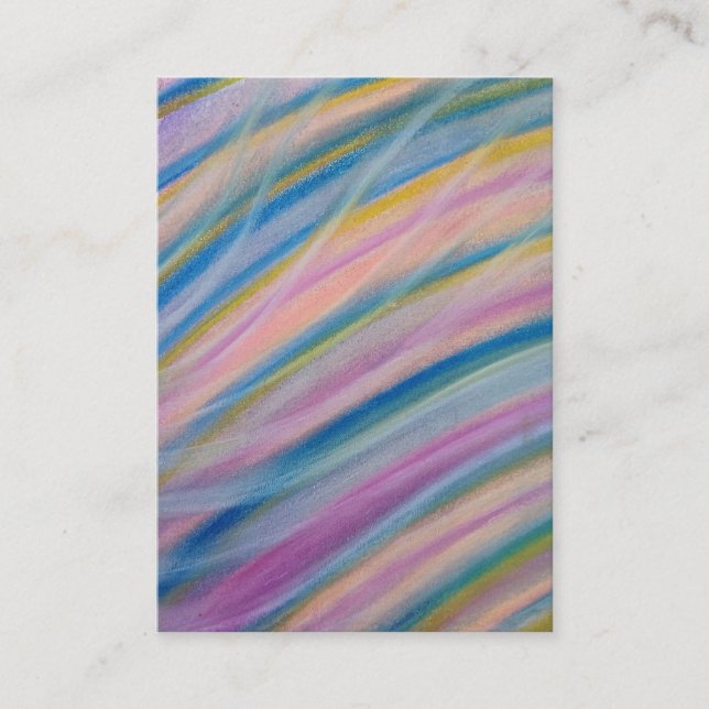 P6 Unique Colourful Abstract Art Appointment Card (Front)