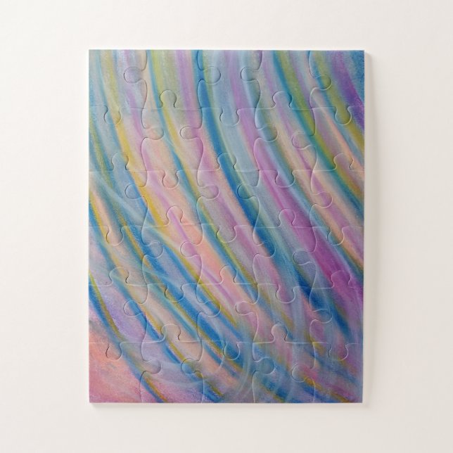 P6 Unique Colourful Abstract Art Jigsaw Puzzle (Vertical)
