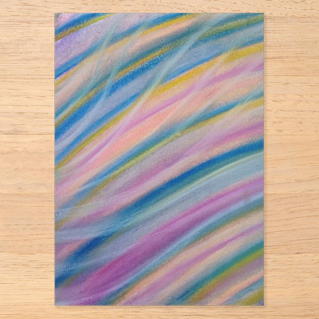 P8 Unique Colourful Abstract Art Acrylic Invitations (Front)
