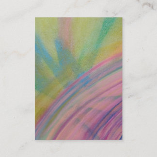P9 Unique Colourful Abstract Art Calling Card
