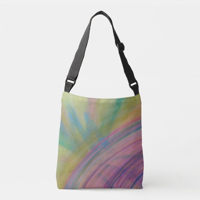 P9 Unique Colourful Abstract Art Crossbody Bag (Front)