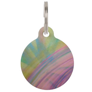 P9 Unique Colourful Abstract Art Pet Tag