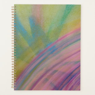 P9 Unique Colourful Abstract Art Planner