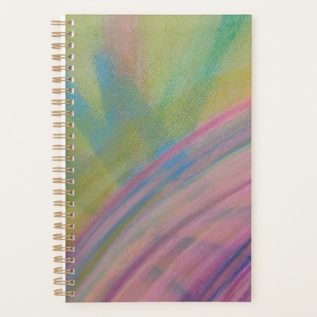 P9 Unique Colourful Abstract Art Planner (Front)