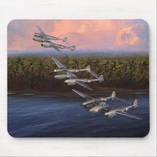 P-38 Aces of the 8th Fighter Group Mouse Pad