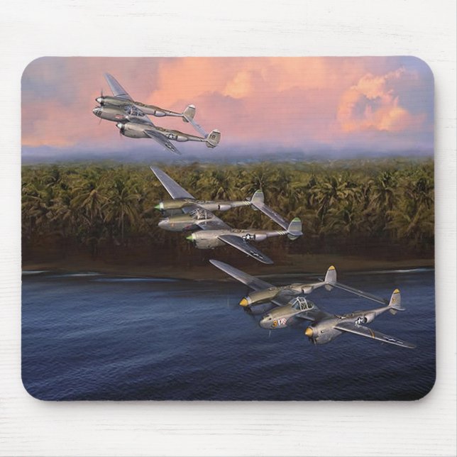 P-38 Aces of the 8th Fighter Group Mouse Pad (Front)