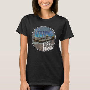 P 38 Lighting WW2 Plane Aircraft Aviation WW2 Airp T-Shirt