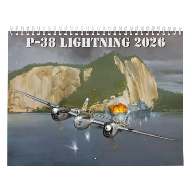 P-38 Lightning Authorised 2025 Calendar (Cover)