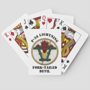 P-38 Lightning Fork-Tailed Devil Playing Cards