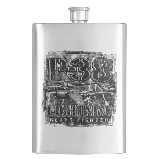 P-38 Lightning Hip Flask (Front)