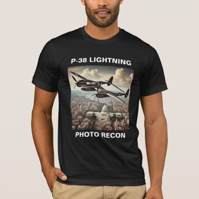 P-38 LIGHTNING PHOTO RECON T-Shirt (Front)