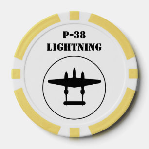 P-38 Lightning Poker Chips