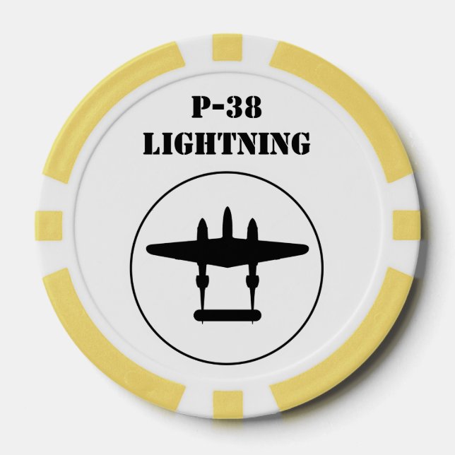 P-38 Lightning Poker Chips (Front)