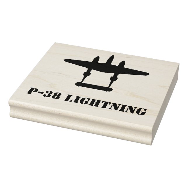 P-38 Lightning Rubber Stamp (Stamp)
