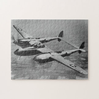 P-38 Lightning wartime aviation photograph Jigsaw Puzzle