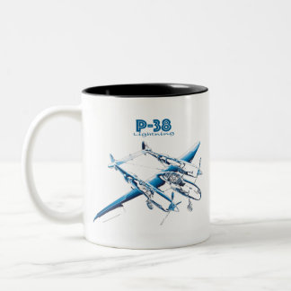 P-38 Two-Tone COFFEE MUG