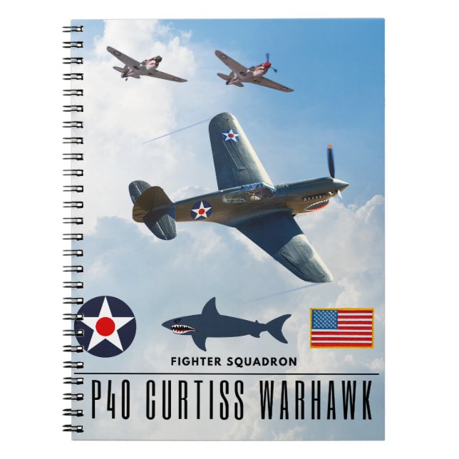 P-40 CURTISS WARHAWK FIGHTER SQUADRON NOTEBOOK (Front)