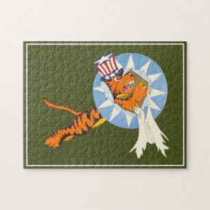 P-40 Warhawk Fighter Plane Nose Art Puzzle