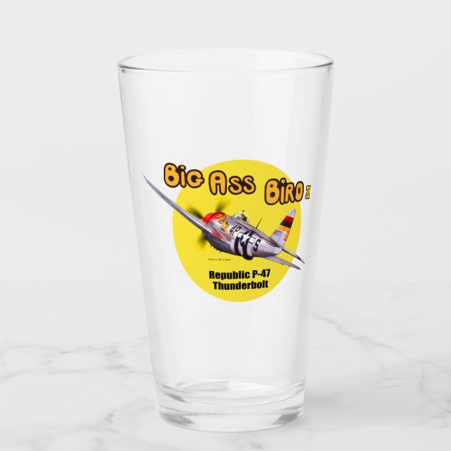 "P-47 Thunderbolt" Glass (Front)