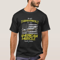 P 47 Thunderbolt WWII Aeroplane American Muscle Gi