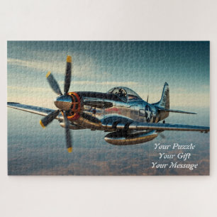 P-51 Mustang Artist impression Legend of the Skies Jigsaw Puzzle