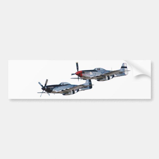 P-51 Mustang Bumper Sticker (Front)