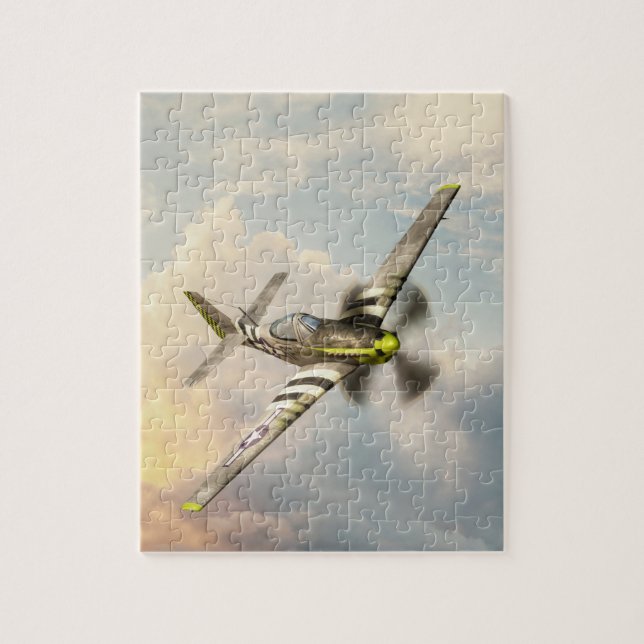 P-51 Mustang World War II Fighter Plane Jigsaw Puzzle (Vertical)