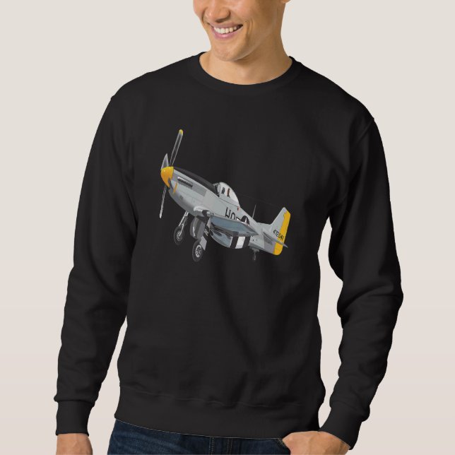 P 51 Mustang Wwii Sweatshirt (Front)