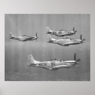 P-51 Mustangs Poster
