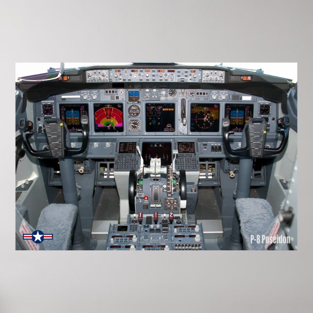 P-8 POSEIDON COCKPIT POSTER (Front)