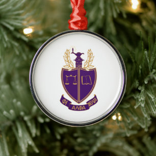 P.A.D. Crest Metal Tree Decoration