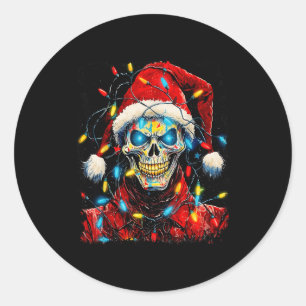 P Art Halloween Design Strawman Ecrow Christmas Ho Classic Round Sticker
