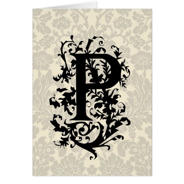P Baroque monogram (Front)