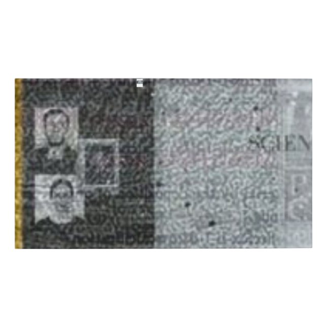P.C. Holograph Card piece Canva Draught name tag (Front)