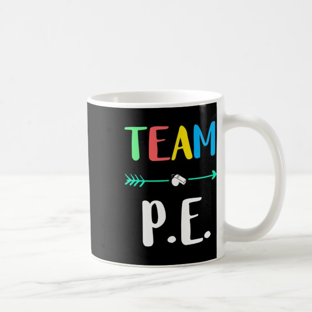 P.e. School Teacher Pe Teacher Strong Physical Tea Coffee Mug (Right)