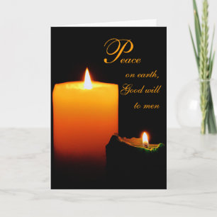 P, Eace, on Earth, Good will to men Holiday Card